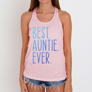 Best Auntie Ever Aunt Sister Funny Nephew Niece Meaningful Gift Women's Knotted Racerback Tank