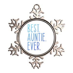 Best Auntie Ever Aunt Sister Funny Nephew Niece Meaningful Gift Metallic Star Ornament