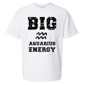 Big Aquarius Energy January February Birthday Zodiac Funny Sueded Cloud Jersey T-Shirt