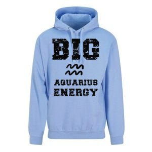 Big Aquarius Energy January February Birthday Zodiac Funny Unisex Surf Hoodie