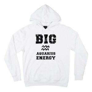 Big Aquarius Energy January February Birthday Zodiac Funny Hoodie