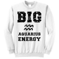 Big Aquarius Energy January February Birthday Zodiac Funny Sweatshirt