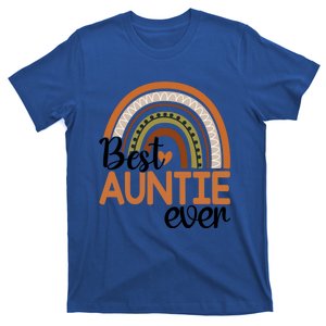 Best Auntie Ever Boho Rainbow Mothers Day Auntie Rainbow Gift T-Shirt