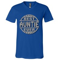 Best Auntie Ever Design Gift V-Neck T-Shirt