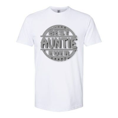 Best Auntie Ever Design Gift Softstyle CVC T-Shirt