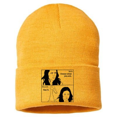 Bella And Edward The Vampire Duck Novelty Design Sustainable Knit Beanie