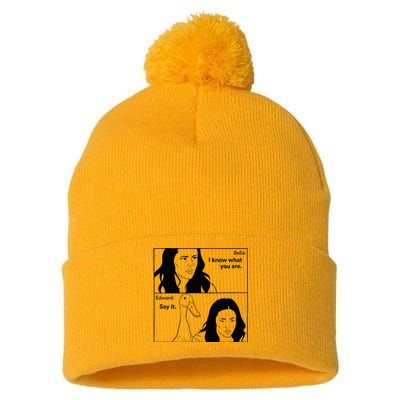 Bella And Edward The Vampire Duck Novelty Design Pom Pom 12in Knit Beanie