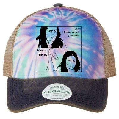 Bella And Edward The Vampire Duck Novelty Design Legacy Tie Dye Trucker Hat