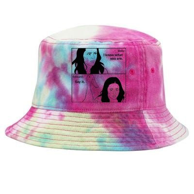 Bella And Edward The Vampire Duck Novelty Design Tie-Dyed Bucket Hat