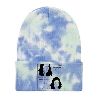 Bella And Edward The Vampire Duck Novelty Design Tie Dye 12in Knit Beanie