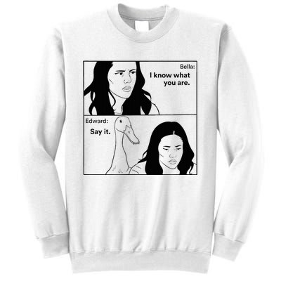 Bella And Edward The Vampire Duck Novelty Design Sweatshirt