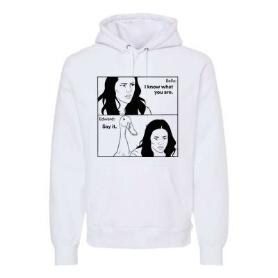 Bella And Edward The Vampire Duck Novelty Design Premium Hoodie