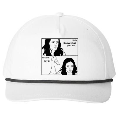 Bella And Edward The Vampire Duck Novelty Design Snapback Five-Panel Rope Hat