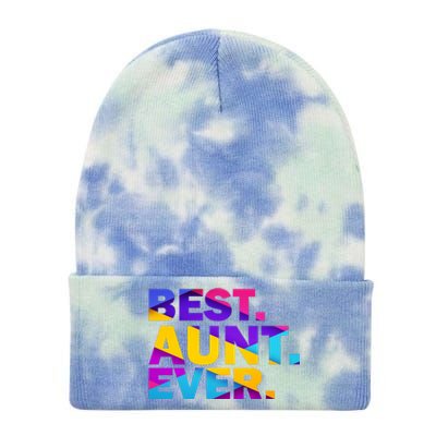 Best Aunt Ever Tie Dye 12in Knit Beanie