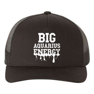 Big Aquarius Energy Women Zodiac Sign Drip Birthday Yupoong Adult 5-Panel Trucker Hat