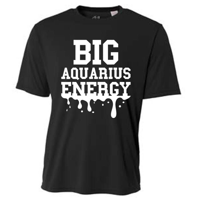 Big Aquarius Energy Women Zodiac Sign Drip Birthday Cooling Performance Crew T-Shirt