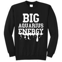 Big Aquarius Energy Women Zodiac Sign Drip Birthday Sweatshirt