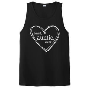 Best Auntie Ever Gift Mothers Day White Heart PosiCharge Competitor Tank