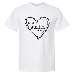 Best Auntie Ever Gift Mothers Day White Heart Garment-Dyed Heavyweight T-Shirt