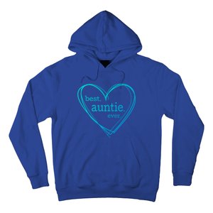 Best Auntie Ever Gift Mothers Day White Heart Hoodie