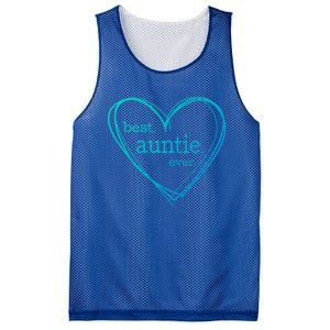 Best Auntie Ever Gift Mothers Day White Heart Mesh Reversible Basketball Jersey Tank