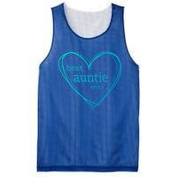 Best Auntie Ever Gift Mothers Day White Heart Mesh Reversible Basketball Jersey Tank