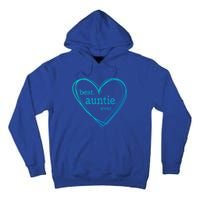 Best Auntie Ever Gift Mothers Day White Heart Tall Hoodie