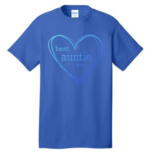 Best Auntie Ever Gift Mothers Day White Heart Tall T-Shirt