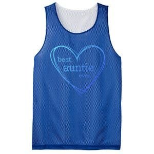 Best Auntie Ever Gift Mothers Day White Heart Mesh Reversible Basketball Jersey Tank