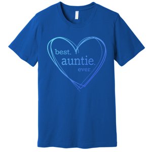 Best Auntie Ever Gift Mothers Day White Heart Premium T-Shirt