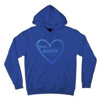 Best Auntie Ever Gift Mothers Day White Heart Tall Hoodie