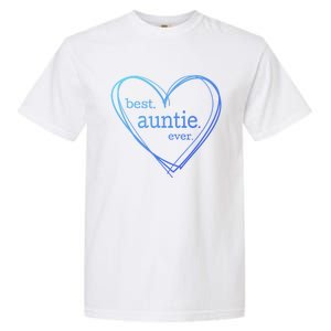 Best Auntie Ever Gift Mothers Day White Heart Garment-Dyed Heavyweight T-Shirt