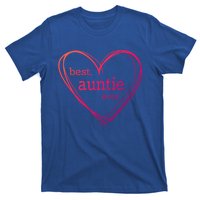 Best Auntie Ever Gift Mothers Day White Heart T-Shirt