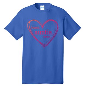 Best Auntie Ever Gift Mothers Day White Heart Tall T-Shirt