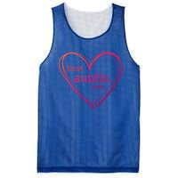 Best Auntie Ever Gift Mothers Day White Heart Mesh Reversible Basketball Jersey Tank