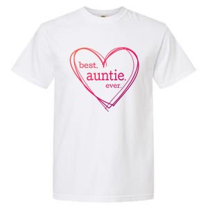 Best Auntie Ever Gift Mothers Day White Heart Garment-Dyed Heavyweight T-Shirt