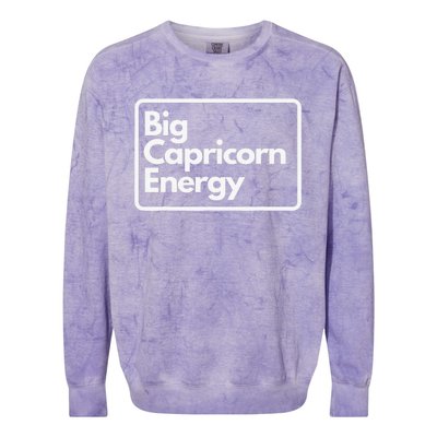 Big Aquarius Energy Groovy Zodiac Astrology Flower Funny Colorblast Crewneck Sweatshirt