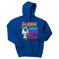 Bunny And Easter Wishes Easter Bunny Lover Gift Kids Hoodie