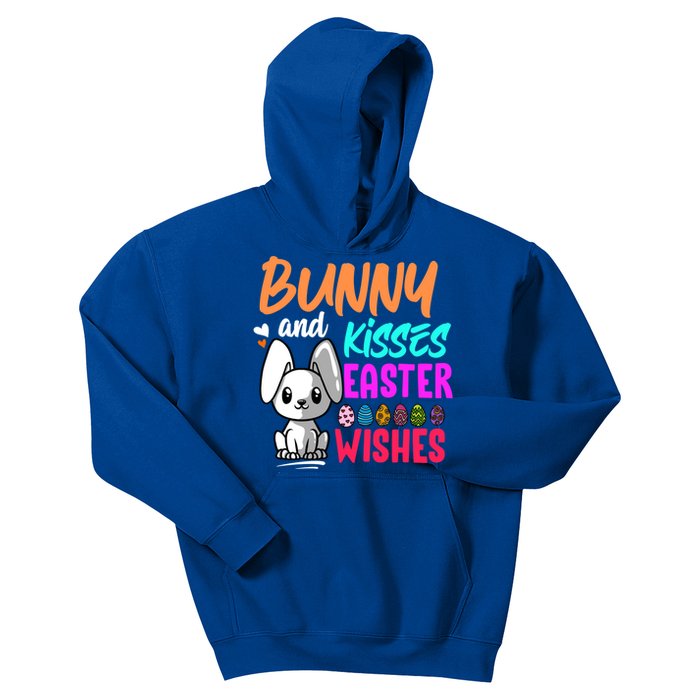 Bunny And Easter Wishes Easter Bunny Lover Gift Kids Hoodie