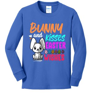 Bunny And Easter Wishes Easter Bunny Lover Gift Kids Long Sleeve Shirt