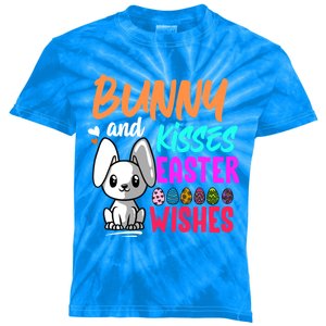 Bunny And Easter Wishes Easter Bunny Lover Gift Kids Tie-Dye T-Shirt