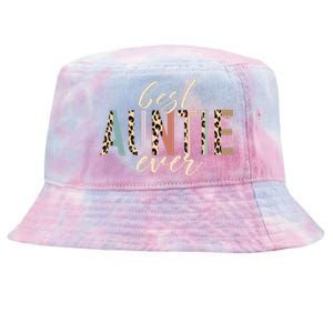 Best Auntie Ever Gifts Aunt Leopard Print Mothers Day Tie-Dyed Bucket Hat