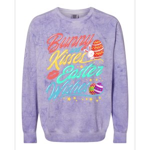 Bunny And Easter Wishes Easter Egg Gift Gift Colorblast Crewneck Sweatshirt