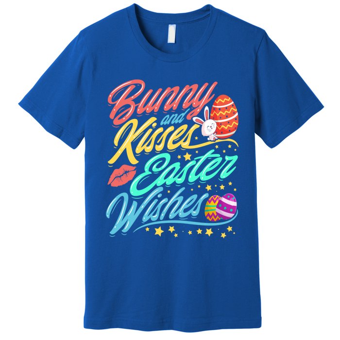 Bunny And Easter Wishes Easter Egg Gift Gift Premium T-Shirt