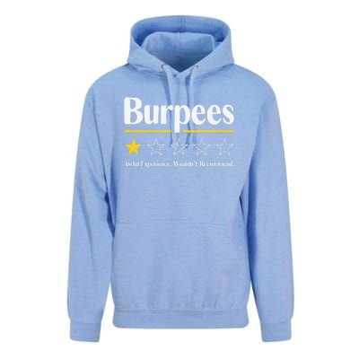 Burpees Awful Experience WouldnT Recommend Unisex Surf Hoodie