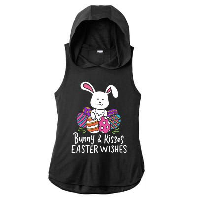 Bunny And Easter Wishes Happy Easter Rabbit Costume Funny Gift Ladies PosiCharge Tri-Blend Wicking Draft Hoodie Tank