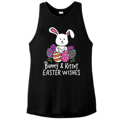 Bunny And Easter Wishes Happy Easter Rabbit Costume Funny Gift Ladies PosiCharge Tri-Blend Wicking Tank