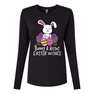 Bunny And Easter Wishes Happy Easter Rabbit Costume Funny Gift Womens Cotton Relaxed Long Sleeve T-Shirt