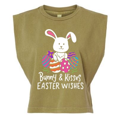 Bunny And Easter Wishes Happy Easter Rabbit Costume Funny Gift Garment-Dyed Women's Muscle Tee