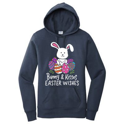 Bunny And Easter Wishes Happy Easter Rabbit Costume Funny Gift Women's Pullover Hoodie